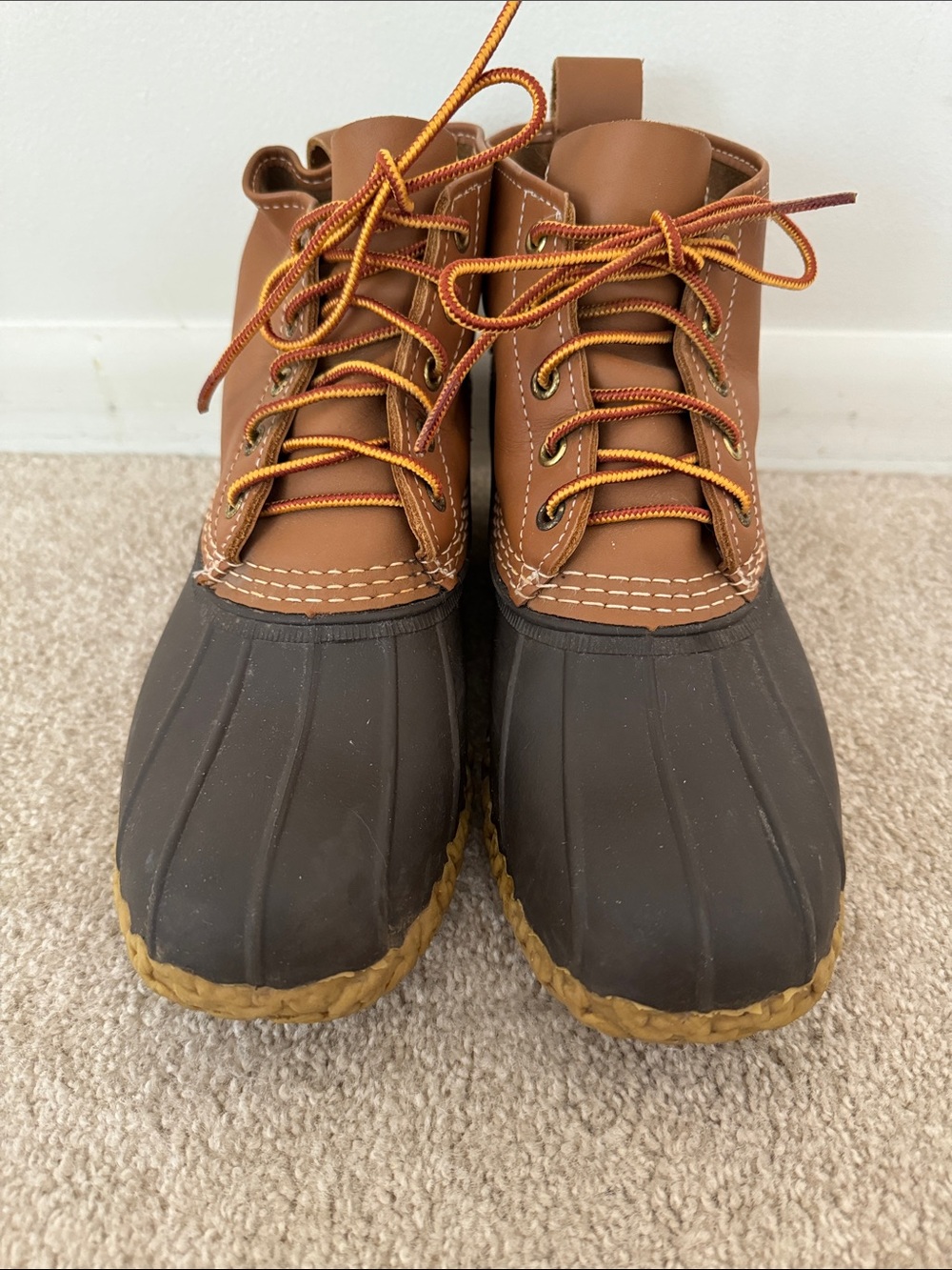 L.L. Bean Brown Two-Tone Duck Boots